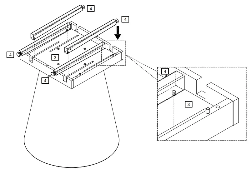 habitat Iver Dining Table and 4 Hannah Black Chairs - Panels5