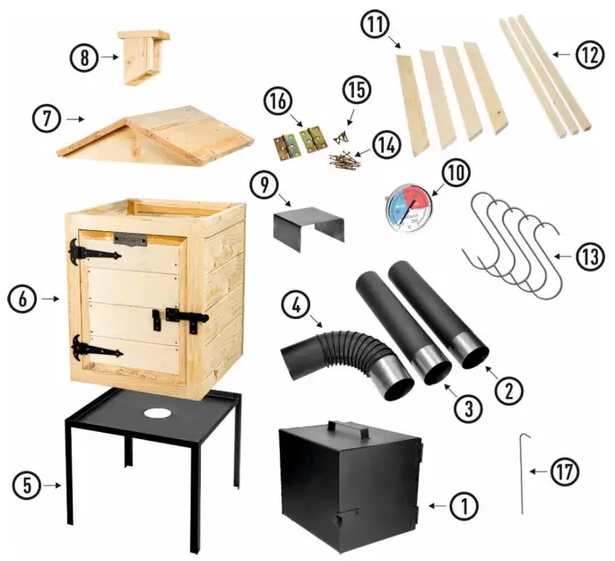 BROWIN 330334 Wooden Smoker With Firebox - Overview