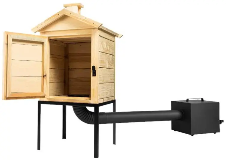 BROWIN 330334 Wooden Smoker With Firebox