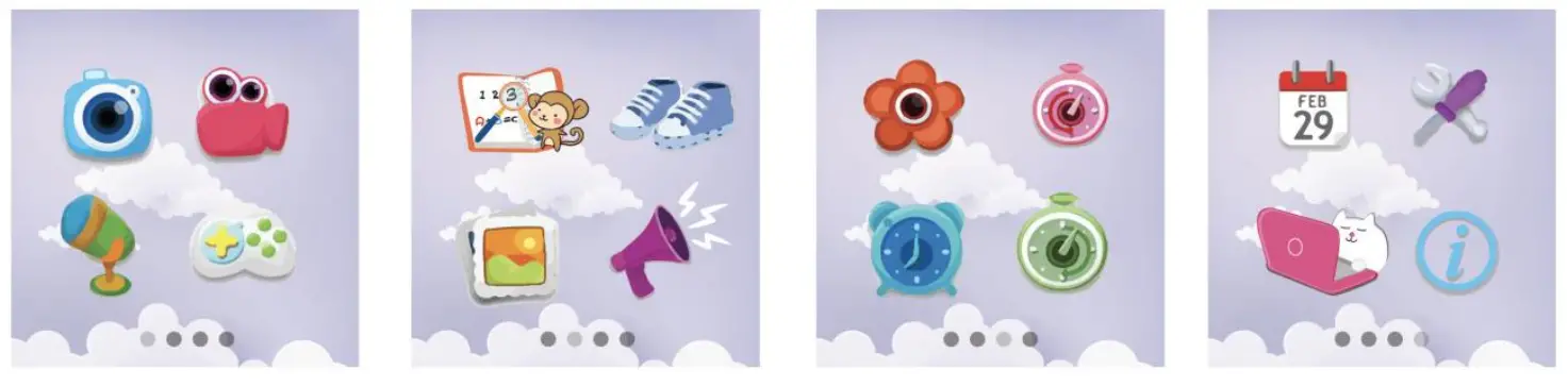 iTOUCH Playzoom Kids Smartwatch - Menu Screens