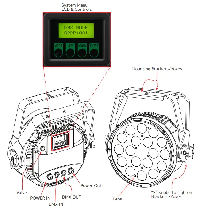 ELATION PROFESSIONAL SIXPAR 300IP 6 In 1 Rgbaw Uv Led - OVERVIEW