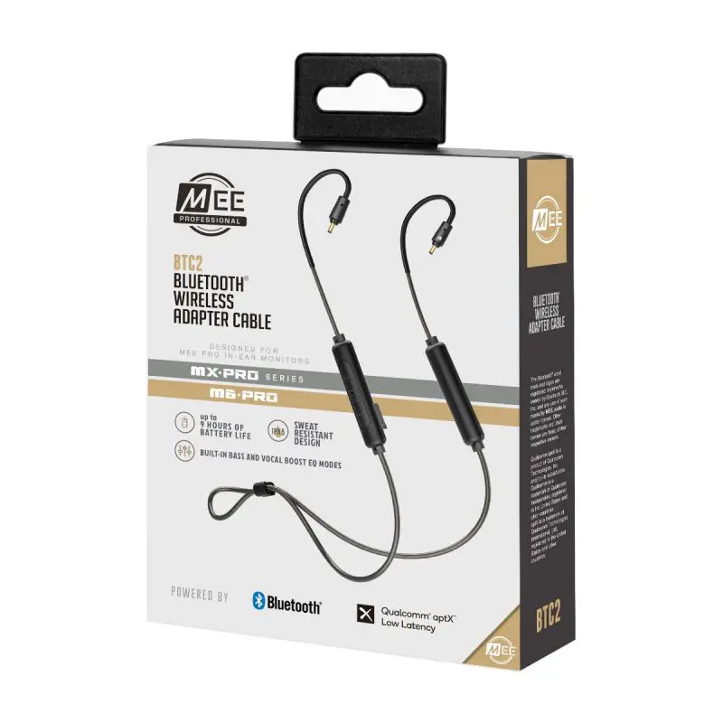 Mee Audio Btc2 Bluetooth Wireless Adapter Cable For In-ear Monitors User Manual