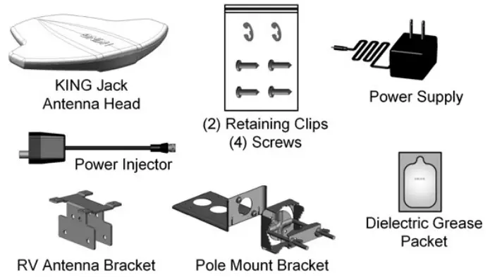KING OA8300 Amplifier HDTV Antenna