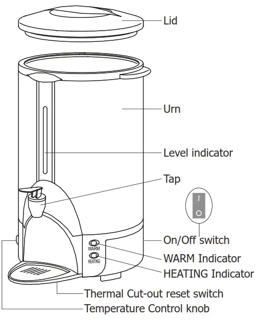 Caterlite J709-A Water Boiler - Product Description