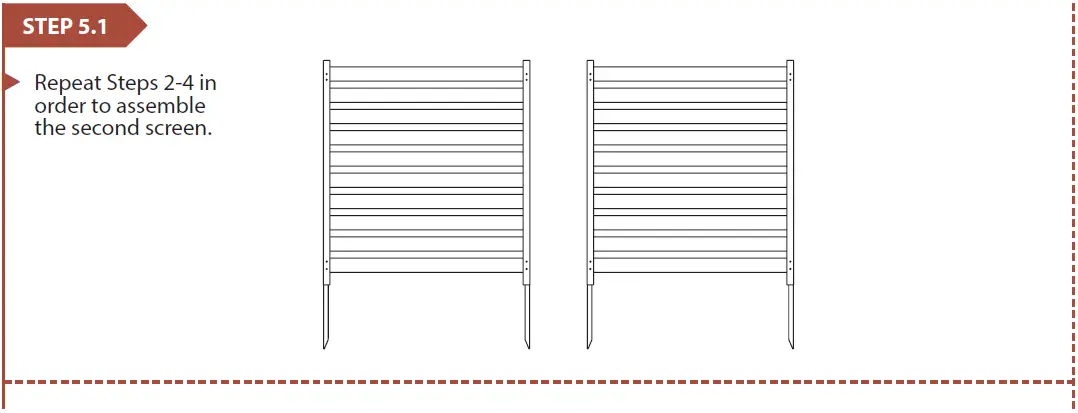 ENCLO EC18009 Charleston Screen Kit 38 W x 42 H STEP 5