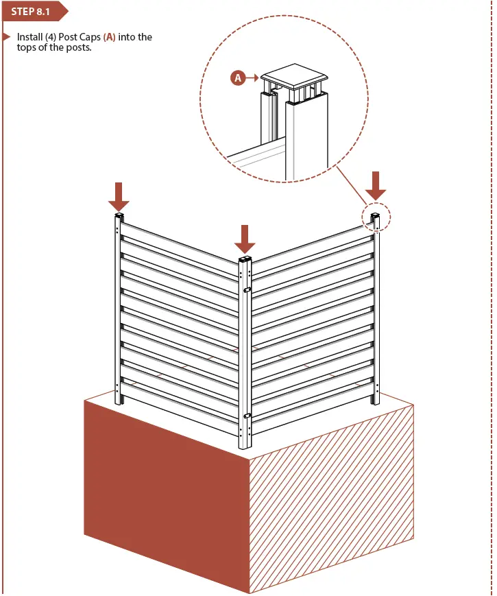 ENCLO EC18009 Charleston Screen Kit 38 W x 42 H STEP 8