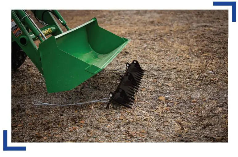 TARTER BR52 Bucket Rake - Place Bucket Rake in front of the bucket