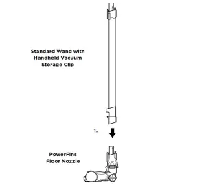 Shark IZ340 Series PowerFins Cordless Vacuum --ASSEMBLYg