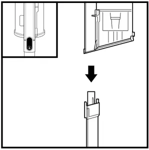 Shark IZ340 Series PowerFins Cordless Vacuum --Press the Wand