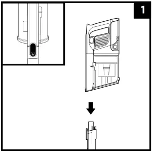Shark IZ340 Series PowerFins Cordless Vacuum --Press the waghgnd