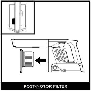 Shark IZ340 Series PowerFins Cordless Vacuum --Remove