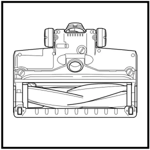 Shark IZ340 Series PowerFins Cordless Vacuum --around the brushroll