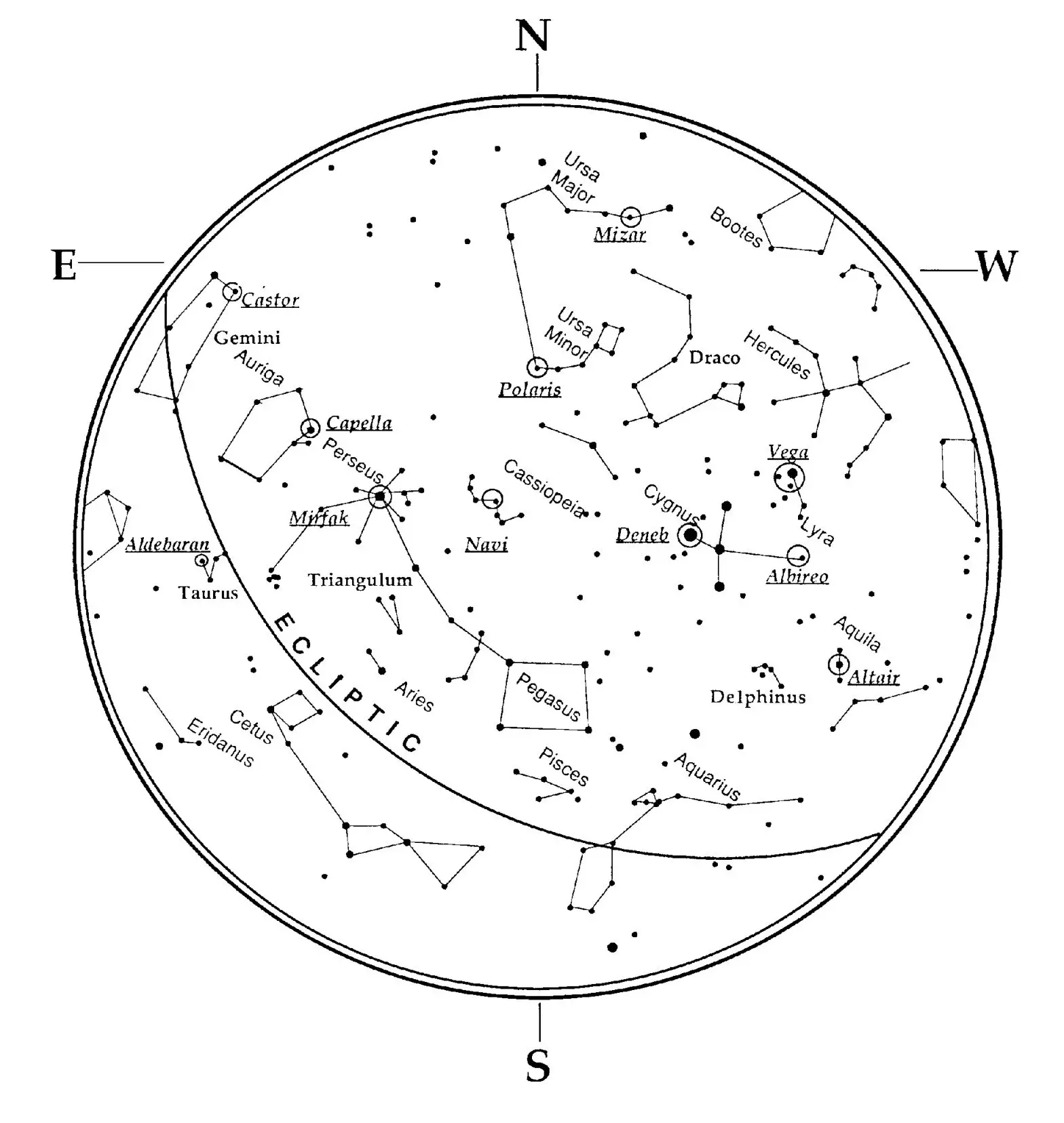 ORION 10140 StarBlast 114mm Autotracker-September - October Sky