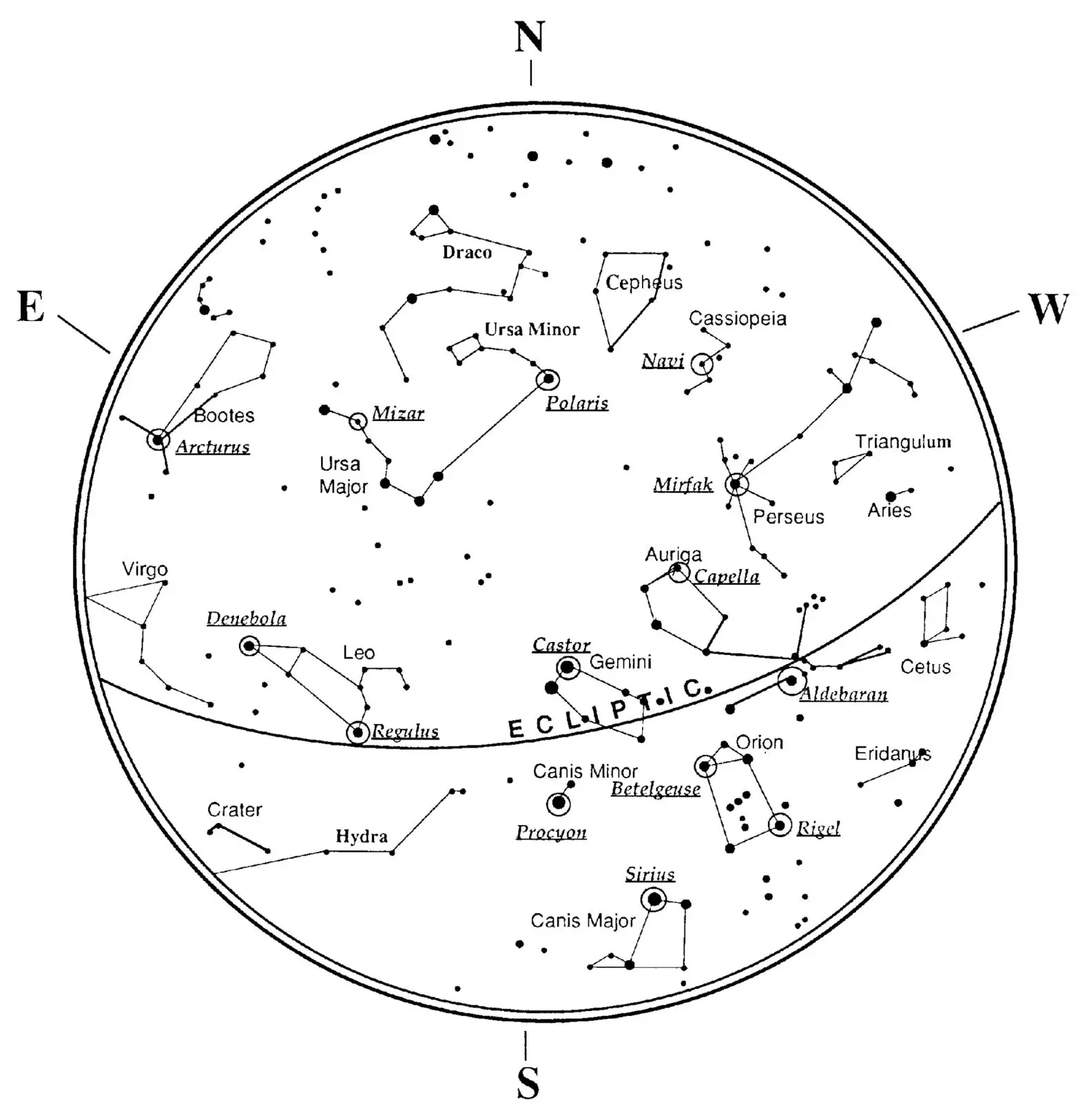 ORION 10140 StarBlast 114mm Autotracker-Sky Maps