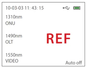FS FOPM-201 Fiber Tester Optical Power - Menu