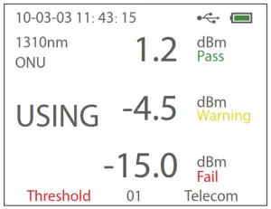 FS FOPM-201 Fiber Tester Optical Power - NMenu