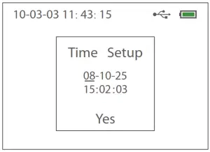 FS FOPM-201 Fiber Tester Optical Power - Time Setup