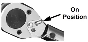 Switch to ON position