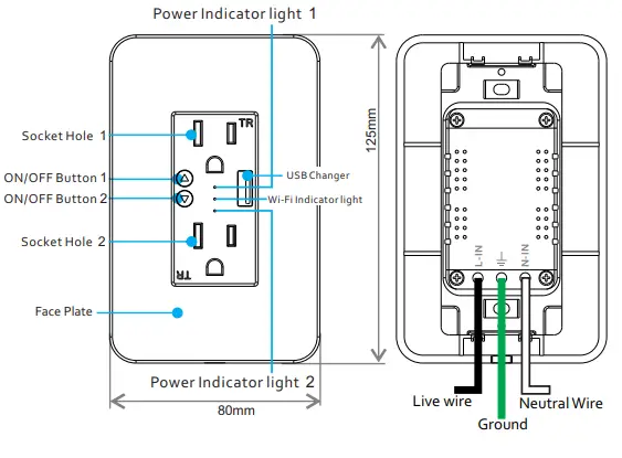 BN LINK CP C11 Smart Wall Socket