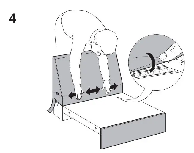IKEA VIMLE2 1 Seat Sofa Instruction Manual - Assembly 4