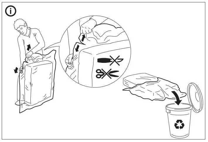 IKEA VIMLE2 1 Seat Sofa Instruction Manual - Assembly 6,1