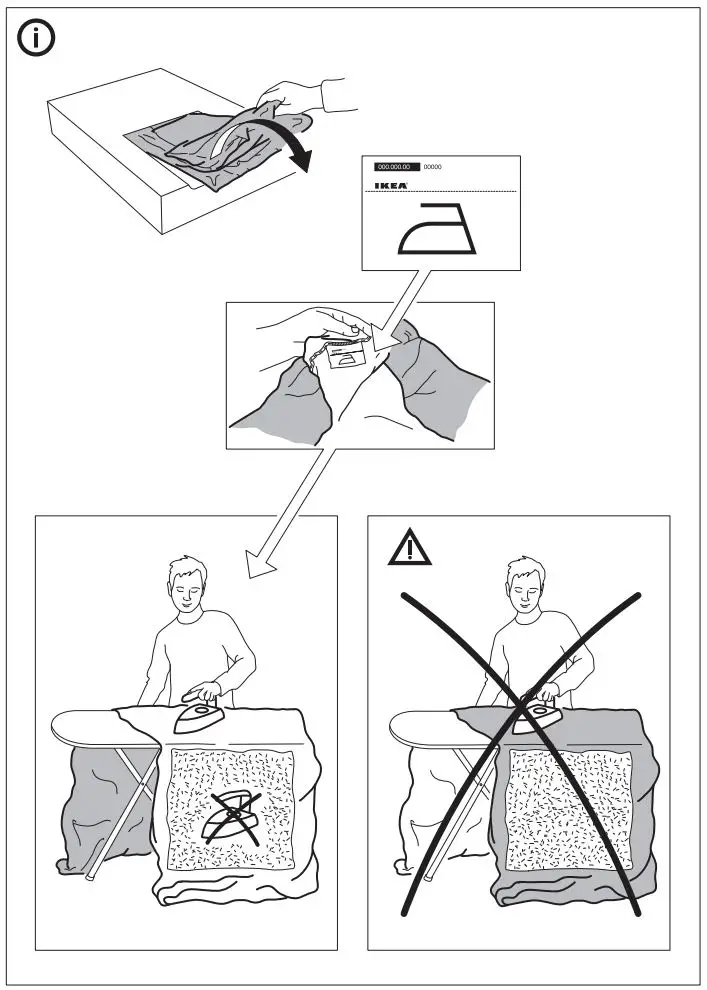 IKEA VIMLE2 1 Seat Sofa Instruction Manual - Do not do this