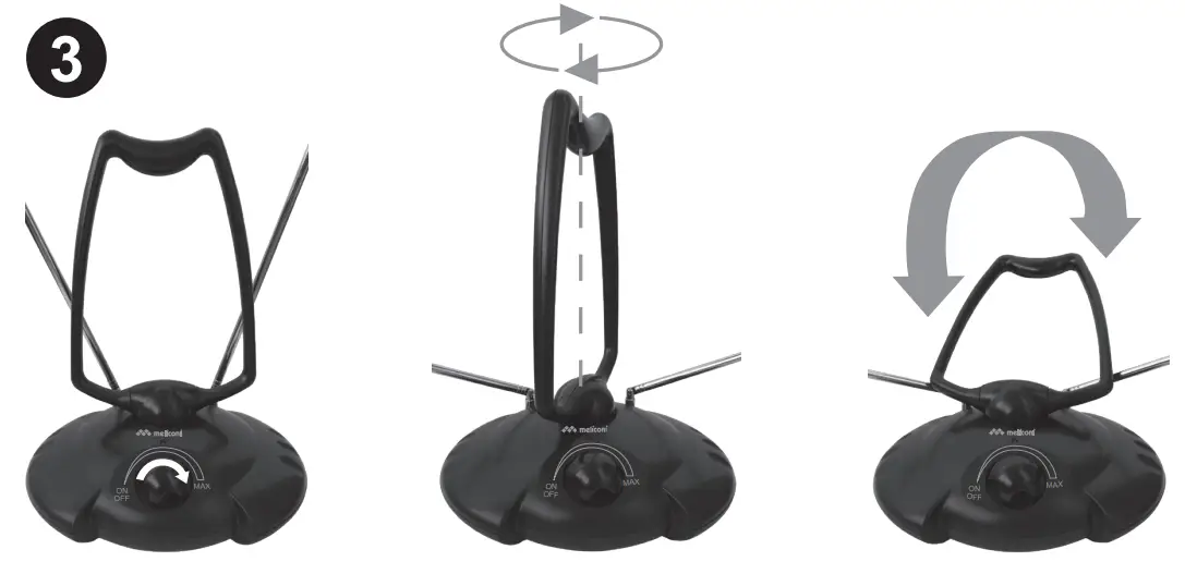 meliconi AT 38 TV Antenna Indoor Amplified - figure 3