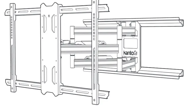 Kanto Living Full Motion Wall Mount [pdx680, Pdx680w] User Manual