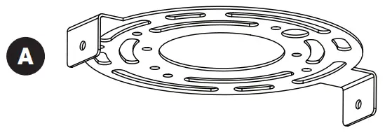 artika FM MD CR Meridian LED Ceiling Light - Mounting Bracket