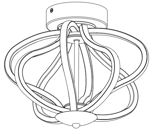 artika FM MD CR Meridian LED Ceiling Light
