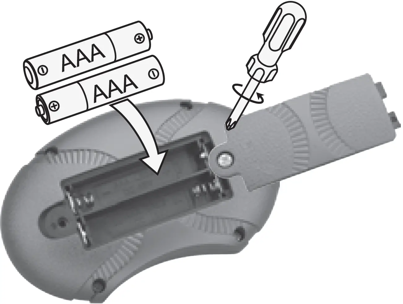 Install Batteries in the Remote Control
