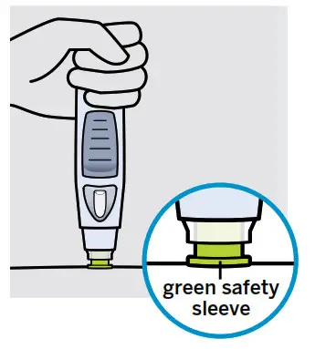 Simponi golimumab SmartJect Autoinjector- Position