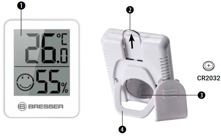 BRESSER 7000010CM3000 ClimaTemp Hygro Indicator Thermometers - Overview