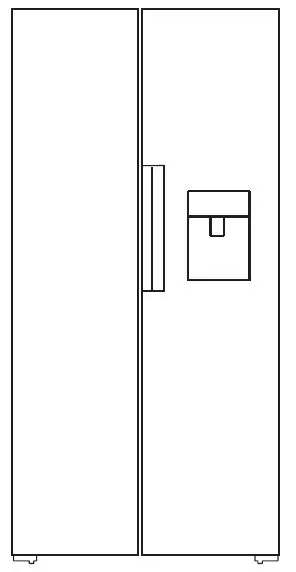 BestMatic Side by Side Refrigerator