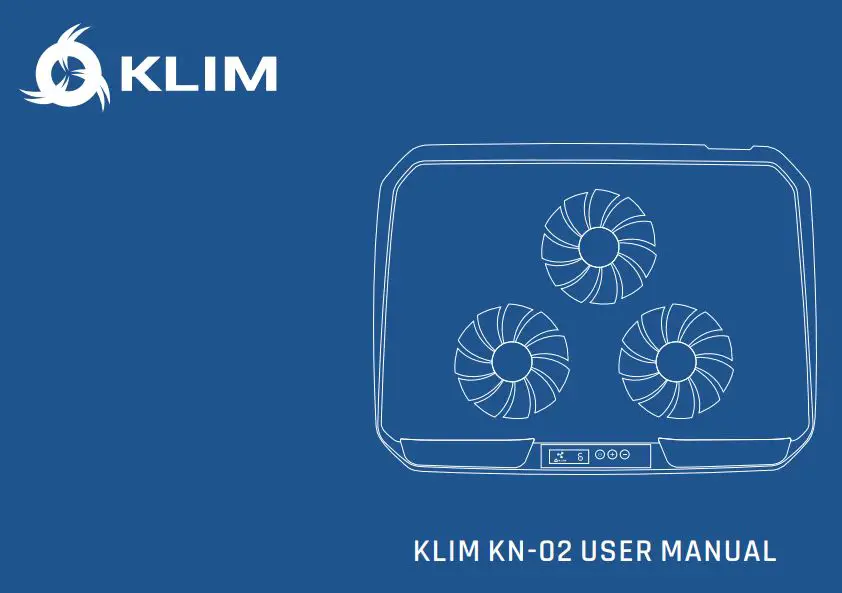 KLIM KN-02 Laptop Cooling Pad User Manual