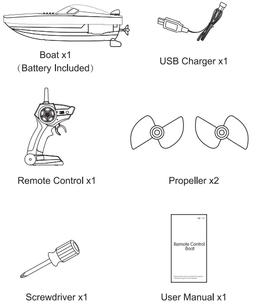 Shantou Chenghai Langman Technology LM13 C Remote Control Boat - Accissories