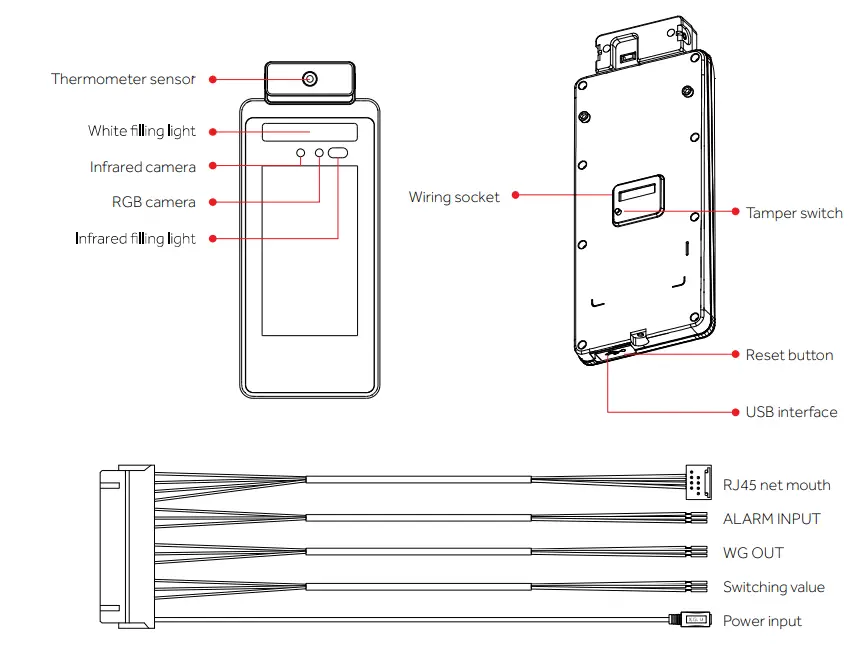 Universal Ubiquitous Uface 5 Temp AI Face Recognition - Instruction