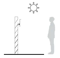 Universal Ubiquitous Uface 5 Temp AI Face Recognition - Side ligh