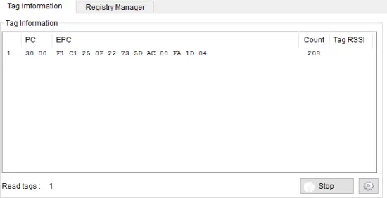 Tag Inventory Procedure