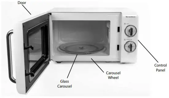 NOSTALGIA CLRMOD7AQ Classic Retro 0 7 Cu Ft Microwave - figure 1