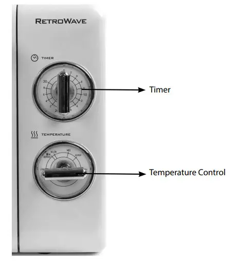 NOSTALGIA CLRMOD7AQ Classic Retro 0 7 Cu Ft Microwave - figure 2