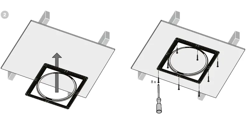 Bowers Wilkins FPK 6R Plaster Kit for 6 Inch Round Speakers (FP42218) Single Unit FIG 2