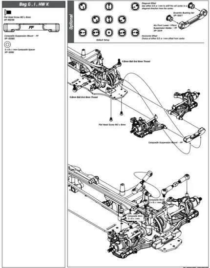 XPRESS XP 90006 XQ1S 1 10 Sport Touring Car Kit - figure 15