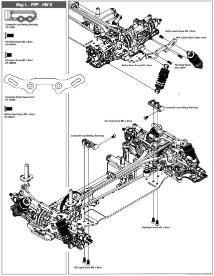XPRESS XP 90006 XQ1S 1 10 Sport Touring Car Kit - figure 19