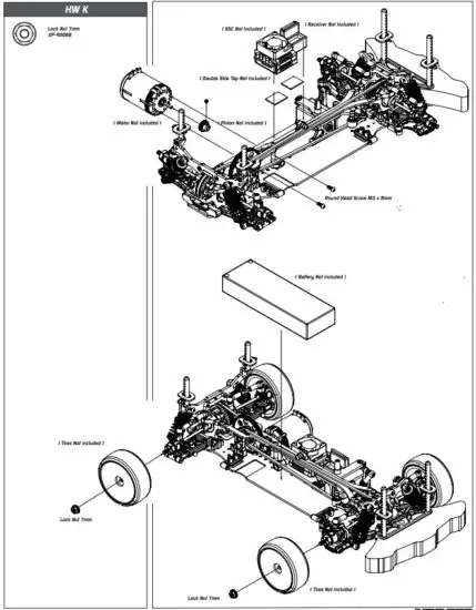 XPRESS XP 90006 XQ1S 1 10 Sport Touring Car Kit - figure 21