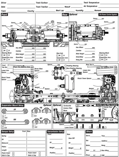 XPRESS XP 90006 XQ1S 1 10 Sport Touring Car Kit - figure 22