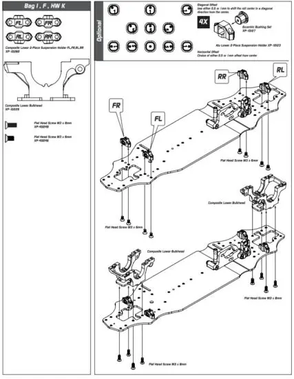 XPRESS XP 90006 XQ1S 1 10 Sport Touring Car Kit - figure 7