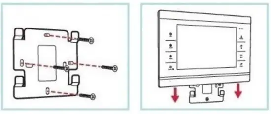 door KNOX xVDP207 DoorKnox Video Door Entry 7 inch Monitor - Mounting