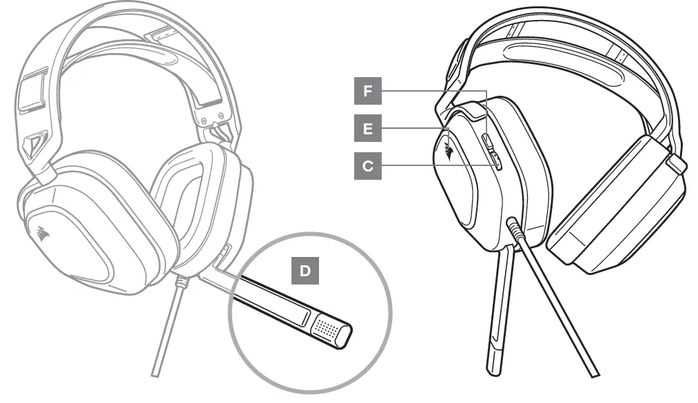 CORSAIR HS80 RGB USB Premium Gaming Headset with 7.1 Surround Sound-2