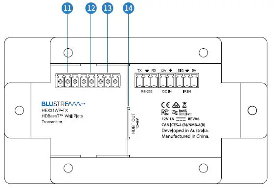 BLUSTREAM-HEX31WP-TX Wall-Plate-HDBaseT-Transmitter-2